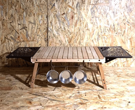 BLACK Nature picnic table _ 日青