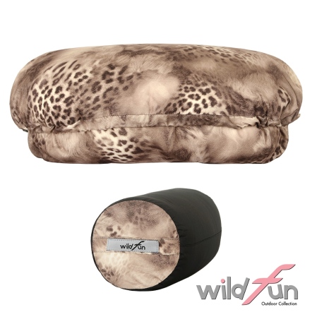 野放專利可調式枕頭-咖啡色豹紋印花