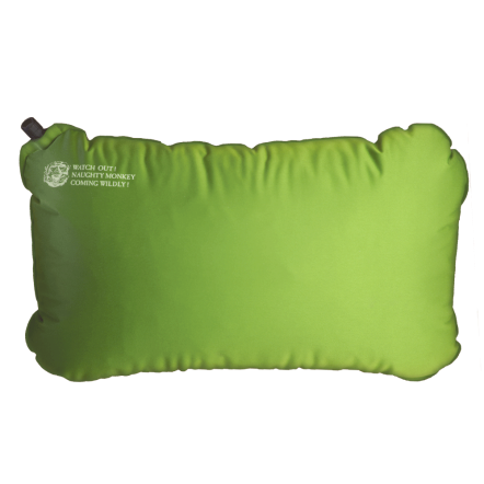 彈性布充氣枕頭-露營款-果綠