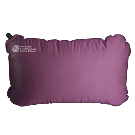 彈性布充氣枕頭-露營款-紫