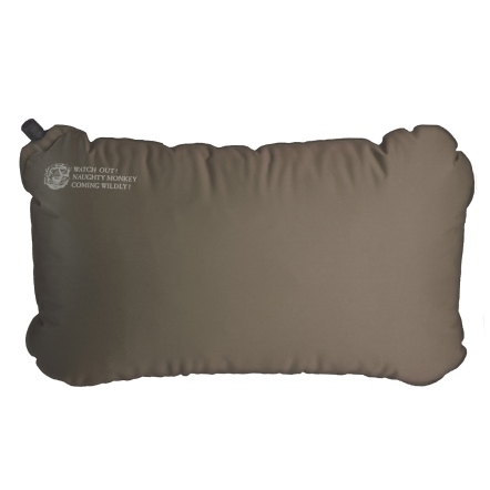 彈性布充氣枕頭-露營款-石頭灰